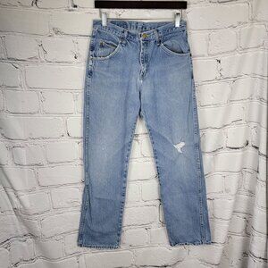 Wrangler Mens‎ 30X30 Regular Fit Straight Jeans Blue Medium Wash 5-Pocket